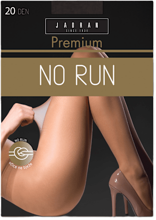 Premium No Run hulahopke, 20 DEN, veličina 3 – 4 – Crna  JADRAN ČARAPE