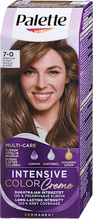 Barva za lase 7-0 Srednje Blond Palette INTENSIVE COLOR CREME
