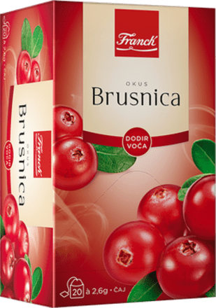 Voćni čaj – brusnica, 20 vrećica Franck