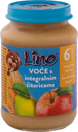 Kašica s integralnim žitaricama i voćem, 6 + mj. Lino