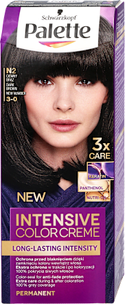 Farba do włosów N2 Ciemny Brąz Palette INTENSIVE COLOR CREME