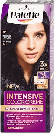 Vopsea permanentă C1 (1-1) Negru Albăstrui Palette INTENSIVE COLOR CREME