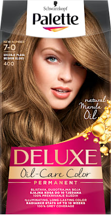 Barva za lase 7-0 Srednje Blond Palette DELUXE