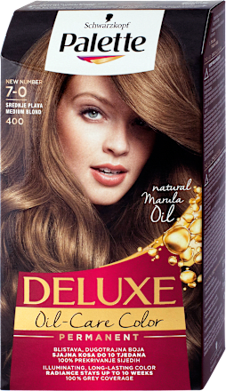 Barva za lase 7-0 Srednje Blond Palette DELUXE
