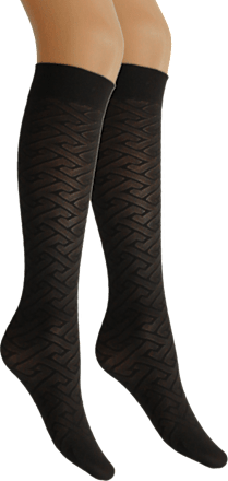 Women ženske dokoljenke Risky, 40 DEN – prepletene linije, 1 par JADRAN ČARAPE