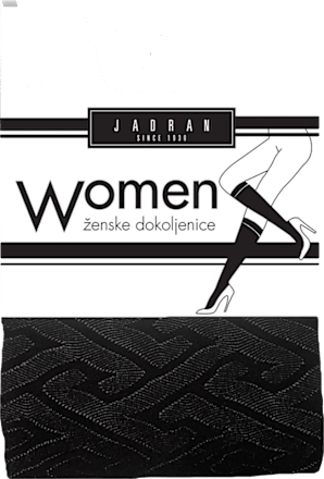 Women ženske dokoljenke Risky, 40 DEN – prepletene linije, 1 par JADRAN ČARAPE