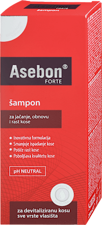 Šampon za krepitev, obnovo in rast las Asebon