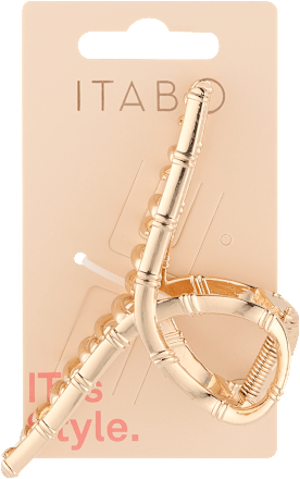 Velika metalna kopča za kosu – zlatna ITABO