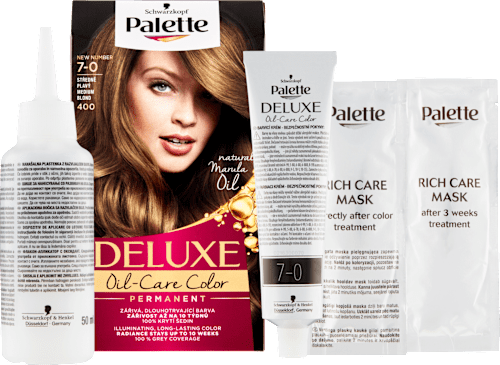 Barva za lase 7-0 Srednje Blond Palette DELUXE