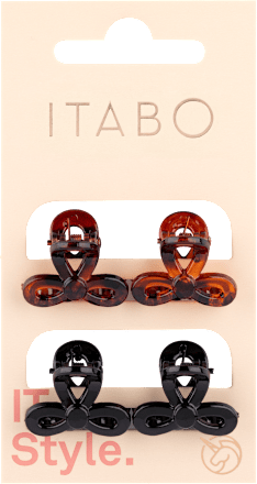 Kopče za kosu – male crne i smeđe ITABO