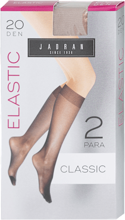 Elastic dokoljenke Classic, 20 DEN – Tamno drap, 2 para  JADRAN ČARAPE