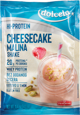 HI-Protein Shake - cheesecake malina  dolcela
