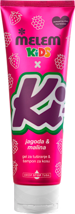 Ki-Ki gel za tuširanje i šampon za kosu – jagoda i malina Melem