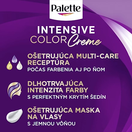 Farba na vlasy - 7-65 trblietavý nugát Palette INTENSIVE COLOR CREME