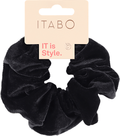 Scrunchy velika gumica za kosu – crna ITABO
