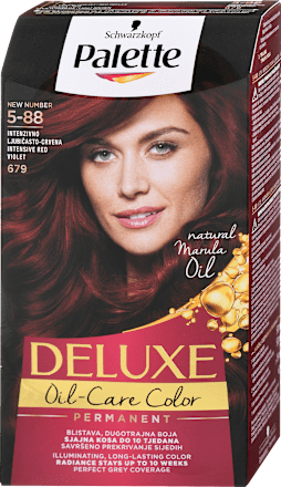 Barva za lase 5-88 Intenzivno Rdeče Vijolična Palette DELUXE