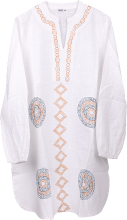 Tunika – bijela s detaljima, L/XL HOOT
