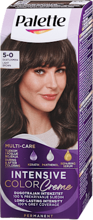 Barva za lase 5-0 Svetlo Rjava Palette INTENSIVE COLOR CREME