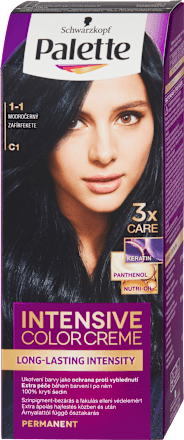 Farba na vlasy - 1-1 modročierna Palette INTENSIVE COLOR CREME