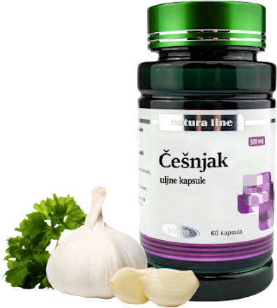 Natura line uljne kapsule Češnjak biofarm
