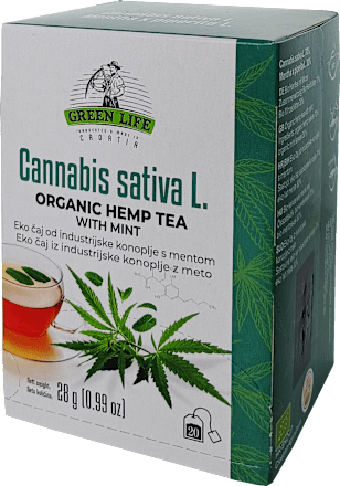 Eko čaj od konoplje s mentom GREEN LIFE