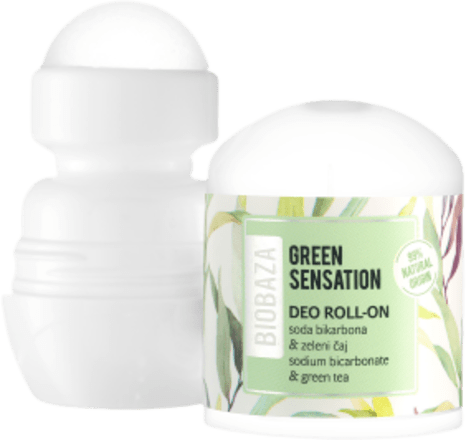 Sensation deo roll-on - soda bikarbona i zeleni čaj Biobaza