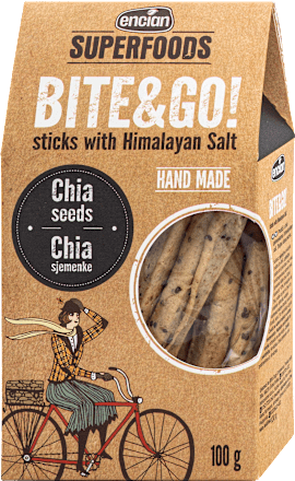 Bite&Go! prutići s chia sjemenkama i himalajskom soli SUPERFOODS