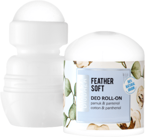 Feather Soft deo roll-on - pamuk i pantenol Biobaza