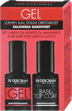 Set gel lak za nohte 13 + podlak in nadlak SEMI PERMANENT DEBORAH MILANO
