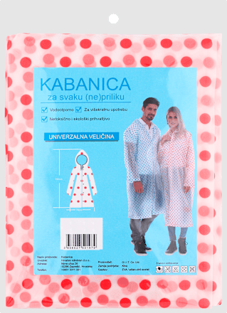 Kabanica – crvene točkice Hrvatski kišobran