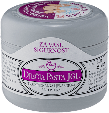 Dječja pasta za osjetljivu i nadraženu kožu JGL
