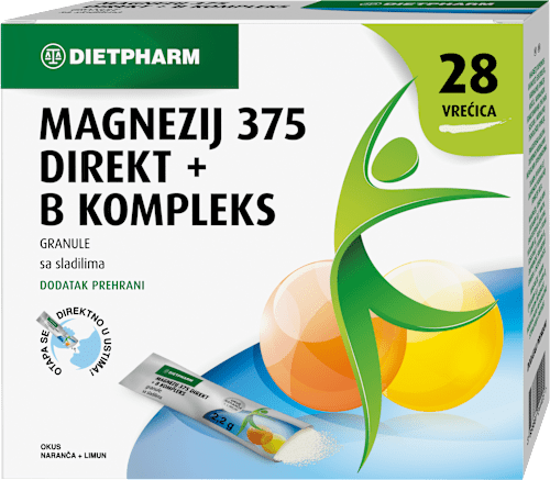 Magnezij 375 Direkt + B Kompleks granule DIETPHARM