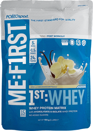 1st Whey proteinski prah s okusom vanilije ME:F1RST