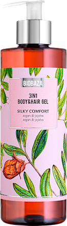 Gel za prhanje in šampon za lase 3 v 1 Silky Comfort Biobaza