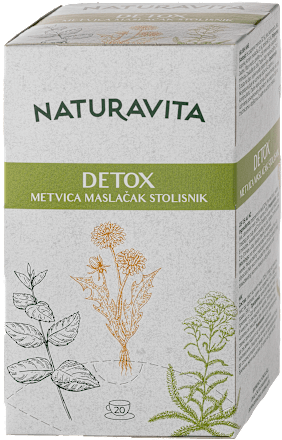 Detox čaj, 20 vrećica NATURAVITA