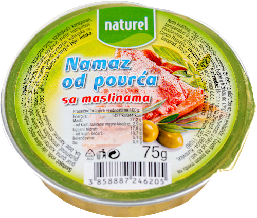 Namaz od povrća - sa maslinama naturel