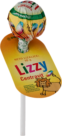 Lizzy Centravit lizalica - dodatak prehrani za djecu od navršene 4. godine., 1 kom. DIETPHARM
