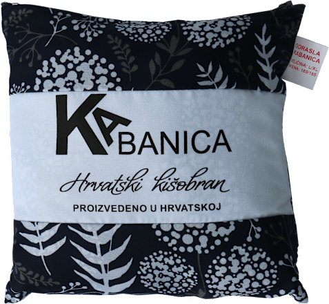 Kabanica - tamna s cvijećem, vel. L/XL Hrvatski kišobran