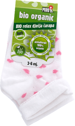 Bio relax dječja čarapa, veličina 0, 3 – 6 mj., 1 par  MIRO