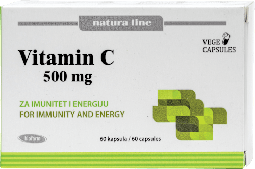 Vitamin C kapsule 500 mg biofarm