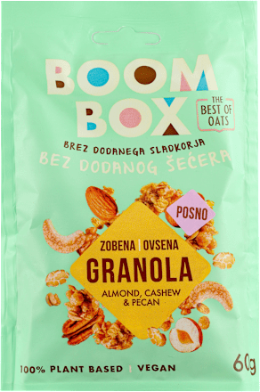 Zobena granola, posno - orašasti plodovi BOOM BOX
