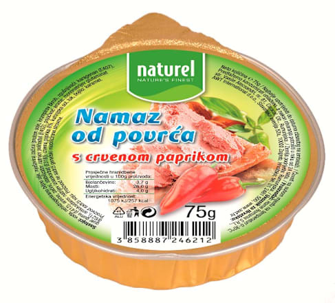 Namaz od povrća - s crvenom paprikom naturel