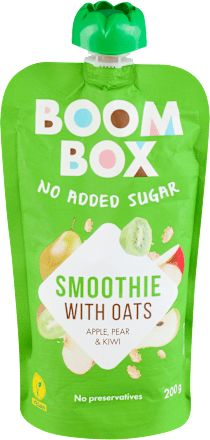 SMOOTHIE pasterizovana kaša - ovsene pahuljice, jabuka, kruška i kivi BOOM BOX