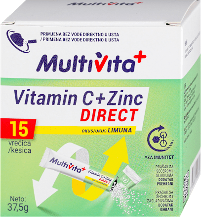 Vitamin C+Zinc DIRECT - 15 kesica Multivita