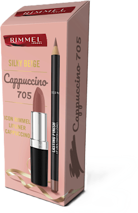 Darilni set ličil za ustnice Lasting Finish Silky Beige RIMMEL LONDON