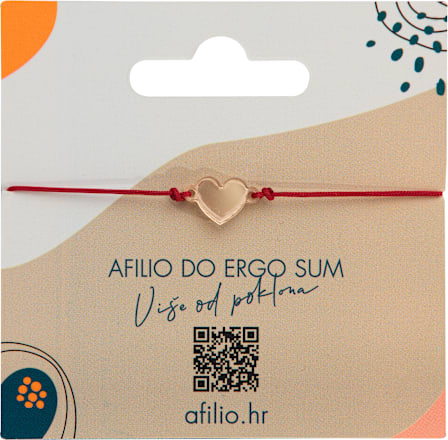 Narukvica – zlatno srčeko PONTES SALUTIS