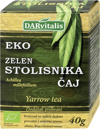 Eko čaj zelen stolisnika DARvitalis