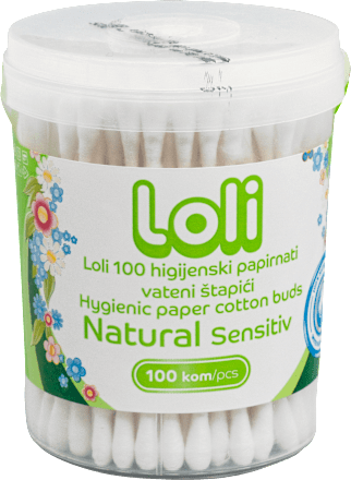 Sensitive higijenski papirnati vateni štapići lola