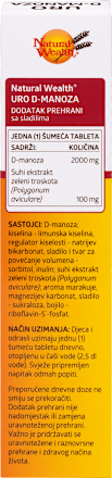Uro D-Manoza – šumeće tablete Natural Wealth