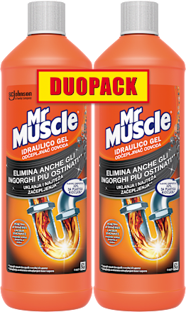 Gel za odčepljivanje odvoda, 2 x 1 l Mr Muscle